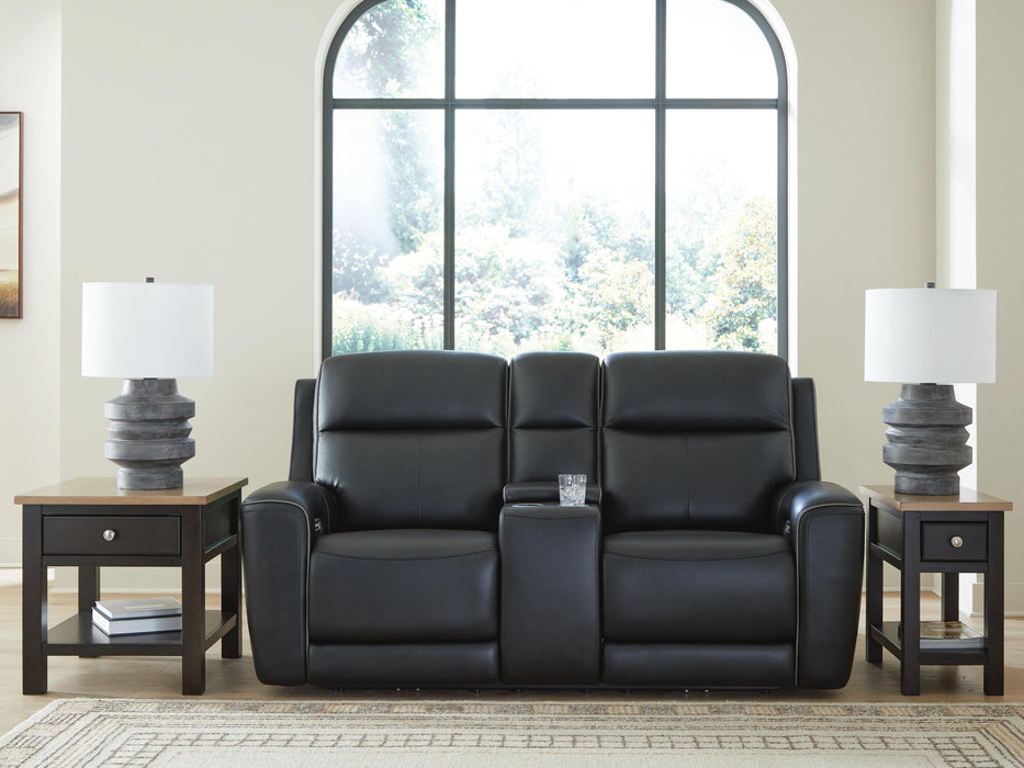 5Z-Comfort Power Reclining Loveseat with Console - Venta Furnishings (San Antonio,TX)