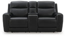 5Z-Comfort Power Reclining Loveseat with Console - Venta Furnishings (San Antonio,TX)