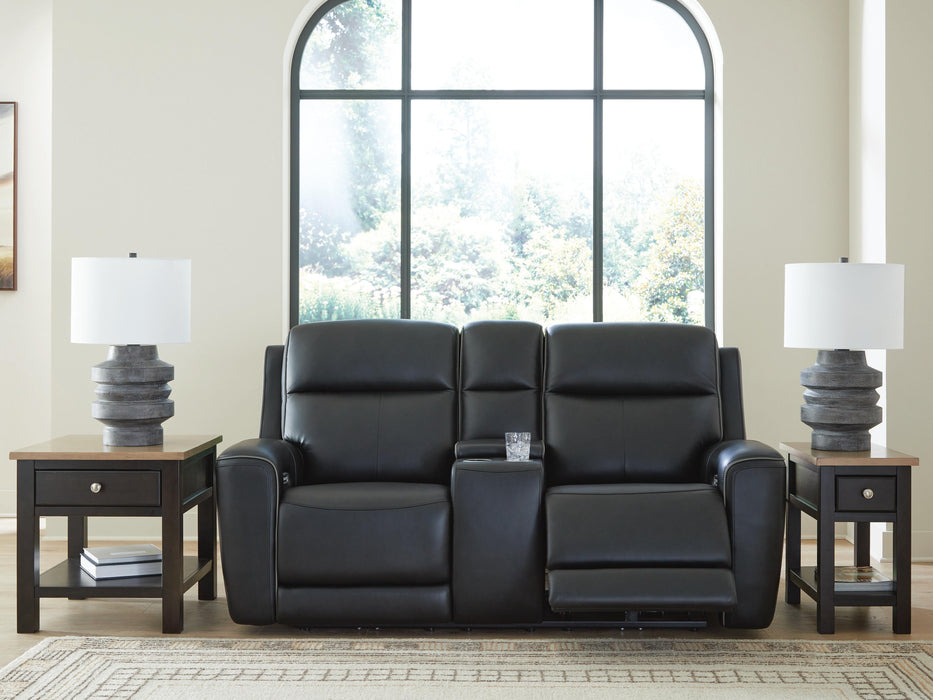 5Z-Comfort Power Reclining Loveseat with Console - Venta Furnishings (San Antonio,TX)