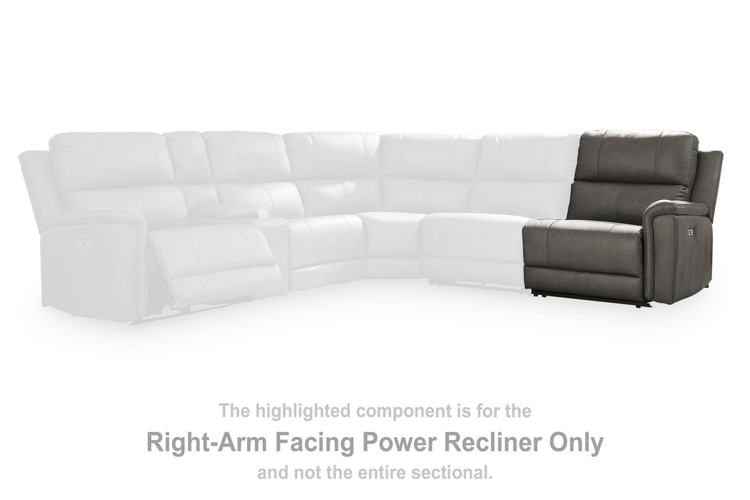 Bleckley Power Reclining Sectional - Venta Furnishings (San Antonio,TX)