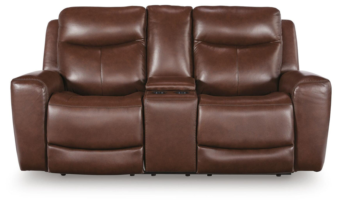 Next Move Power Reclining Loveseat with Console - Venta Furnishings (San Antonio,TX)