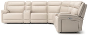 Double Deal Reclining Sectional with 2 Consoles - Venta Furnishings (San Antonio,TX)
