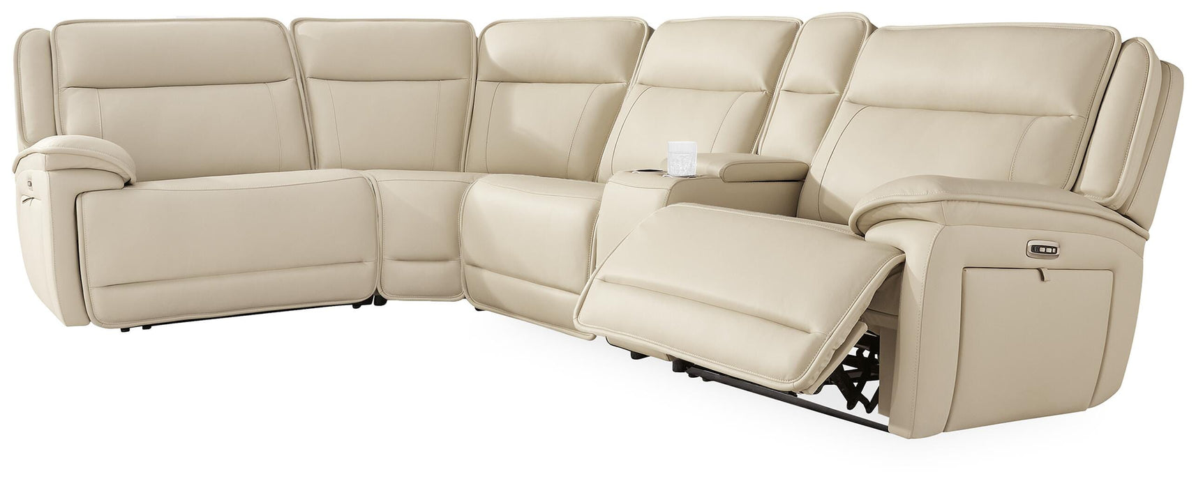 Double Deal Reclining Sectional with Console - Venta Furnishings (San Antonio,TX)