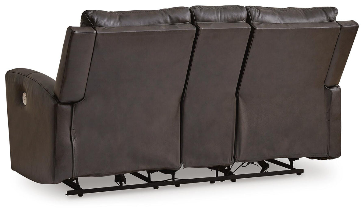 Boxmere Power Reclining Loveseat with Console - Venta Furnishings (San Antonio,TX)