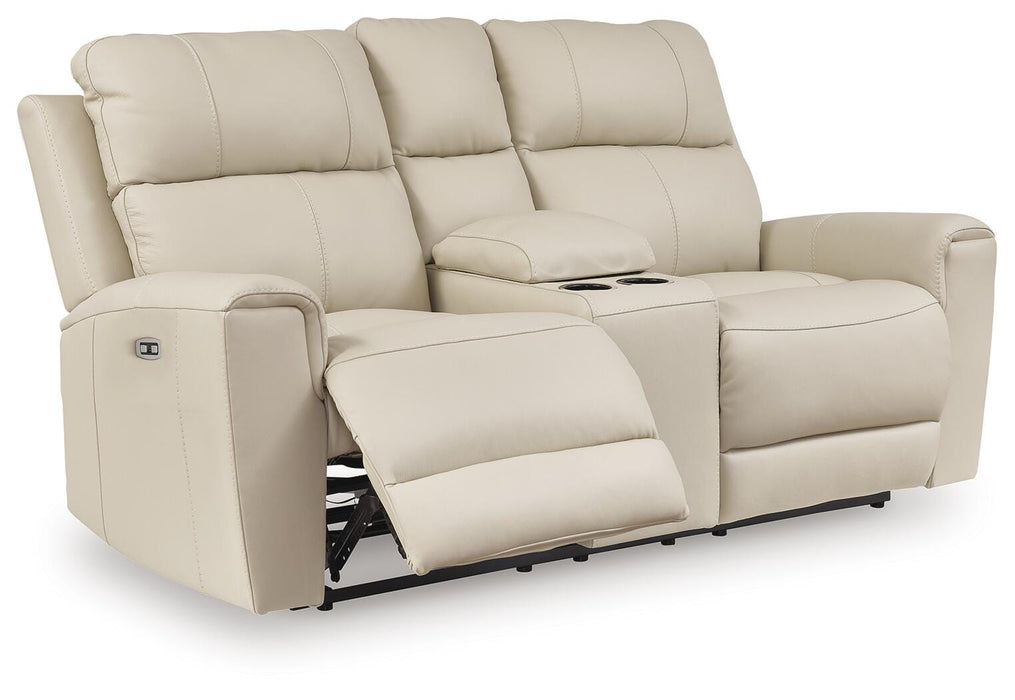 Dahlmoore Power Reclining Loveseat with Console - Venta Furnishings (San Antonio,TX)