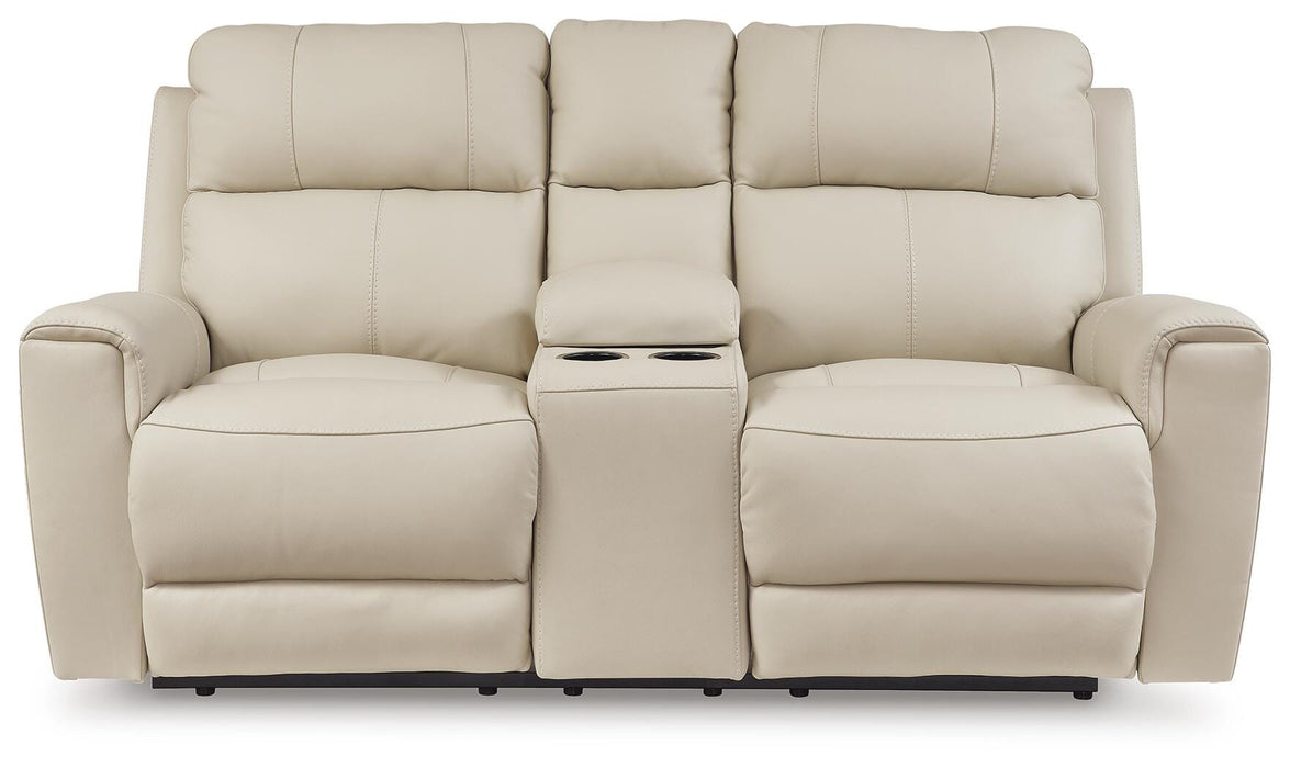 Dahlmoore Power Reclining Loveseat with Console - Venta Furnishings (San Antonio,TX)