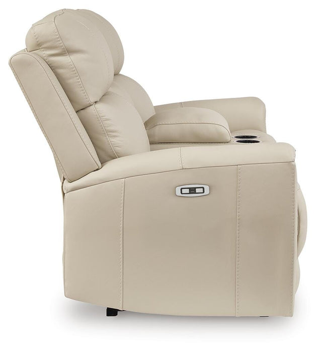 Dahlmoore Power Reclining Loveseat with Console - Venta Furnishings (San Antonio,TX)