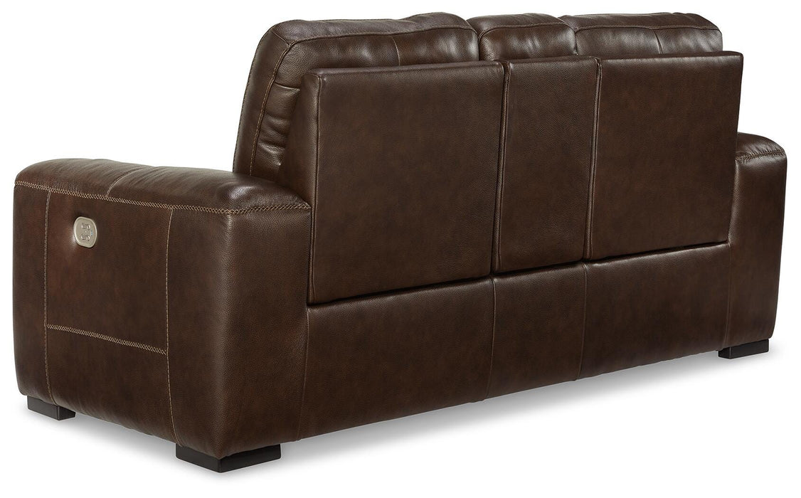 Alessandro Power Reclining Loveseat with Console - Venta Furnishings (San Antonio,TX)