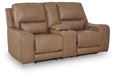 DeepWakes Power Reclining Loveseat with Console - Venta Furnishings (San Antonio,TX)