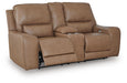 DeepWakes Power Reclining Loveseat with Console - Venta Furnishings (San Antonio,TX)