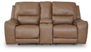 DeepWakes Power Reclining Loveseat with Console - Venta Furnishings (San Antonio,TX)