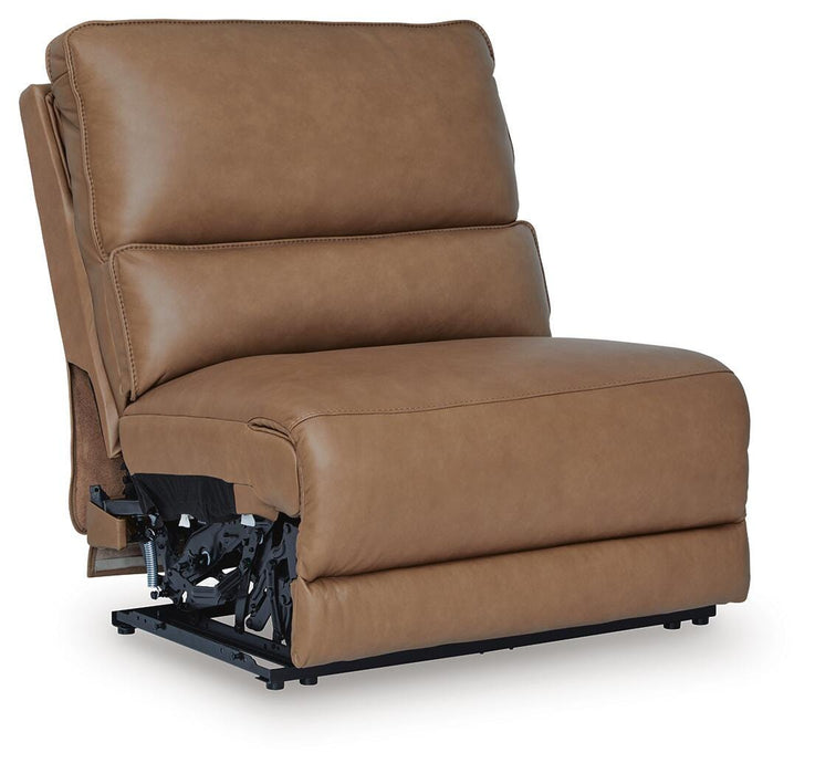 DeepWakes Reclining Sectional with Storage Console - Venta Furnishings (San Antonio,TX)