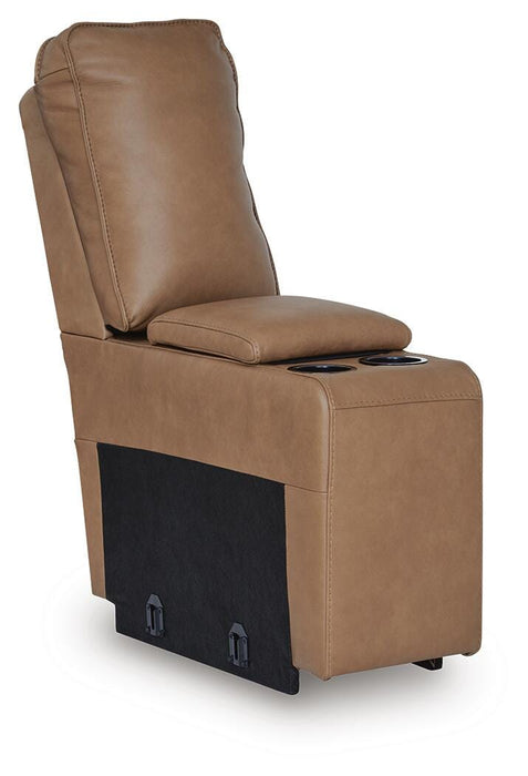 DeepWakes Reclining Sectional with Storage Console - Venta Furnishings (San Antonio,TX)
