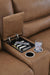 DeepWakes Reclining Sectional with Storage Console - Venta Furnishings (San Antonio,TX)
