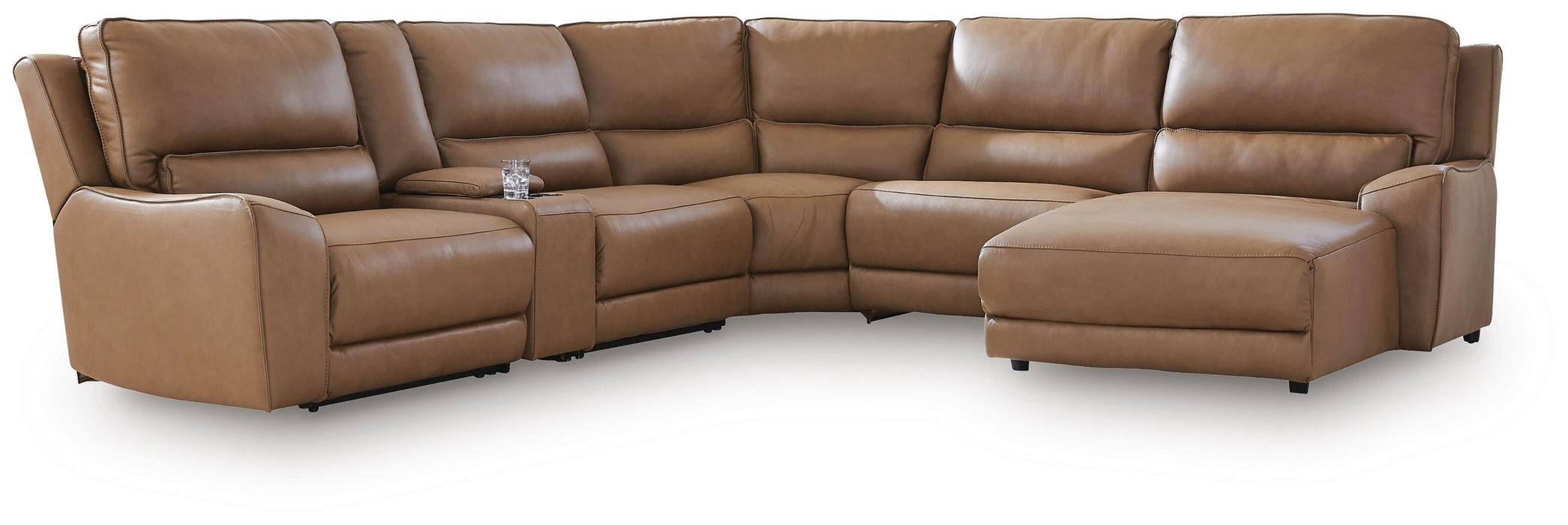DeepWakes Power Reclining Sectional with Chaise - Venta Furnishings (San Antonio,TX)