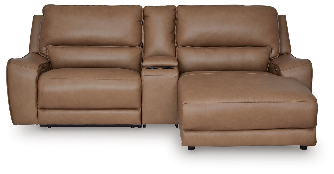 DeepWakes Power Reclining Sectional with Chaise - Venta Furnishings (San Antonio,TX)