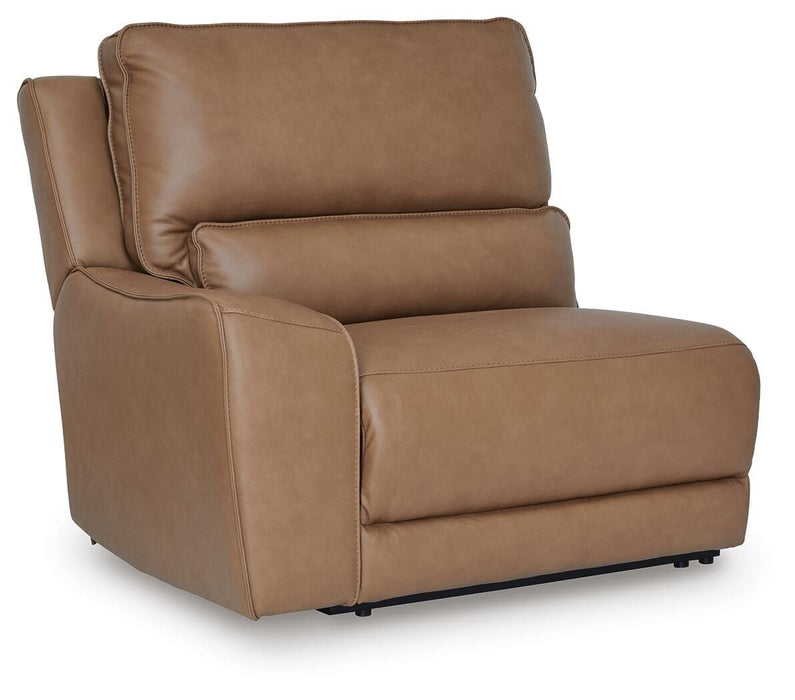 DeepWakes Reclining Sectional with Storage Console - Venta Furnishings (San Antonio,TX)