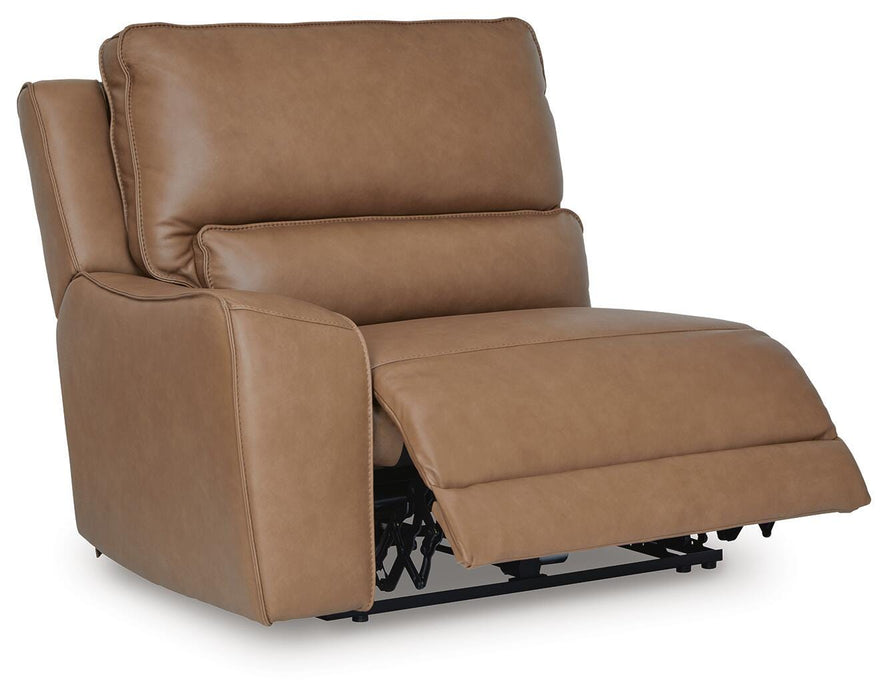 DeepWakes Reclining Sectional with Storage Console - Venta Furnishings (San Antonio,TX)