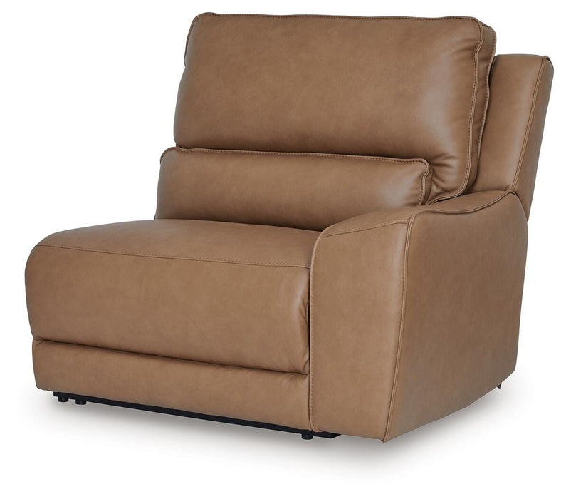 DeepWakes Reclining Sectional with Storage Console - Venta Furnishings (San Antonio,TX)