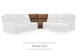DeepWakes Reclining Sectional with Storage Console - Venta Furnishings (San Antonio,TX)