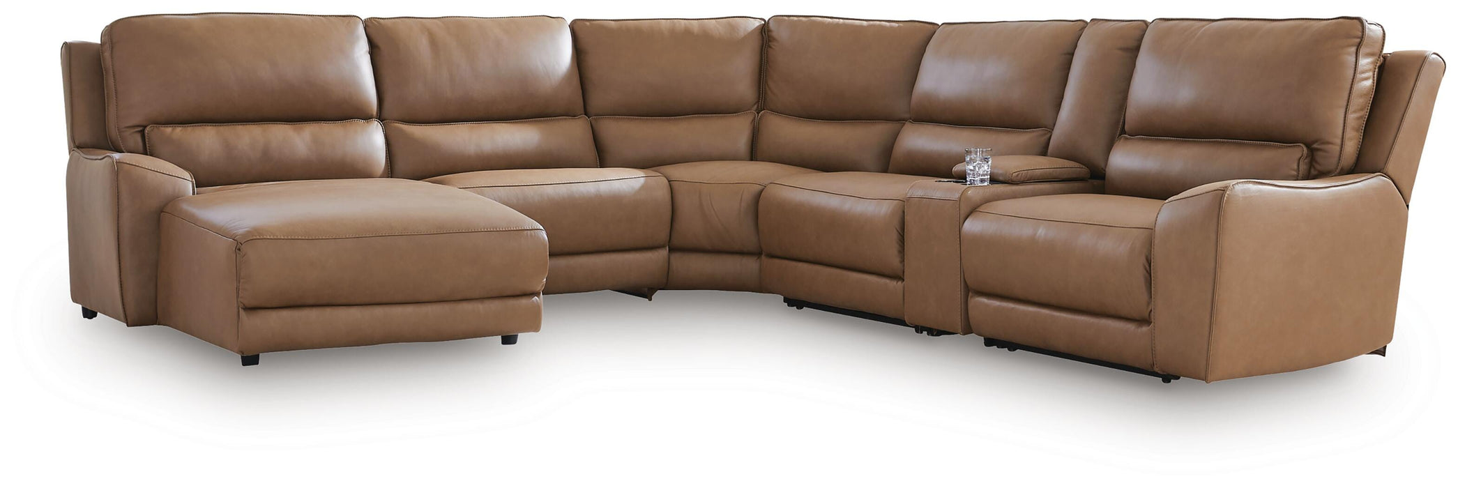 DeepWakes Power Reclining Sectional with Chaise - Venta Furnishings (San Antonio,TX)