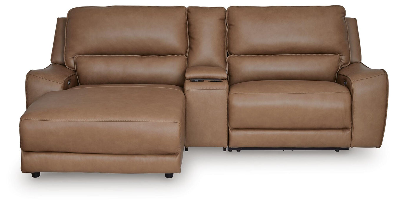 DeepWakes Power Reclining Sectional with Chaise - Venta Furnishings (San Antonio,TX)