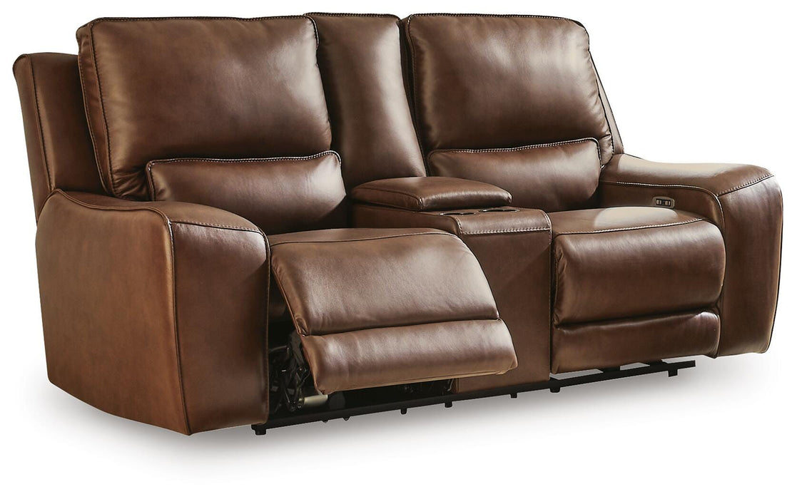 DeepWakes Power Reclining Loveseat with Console - Venta Furnishings (San Antonio,TX)