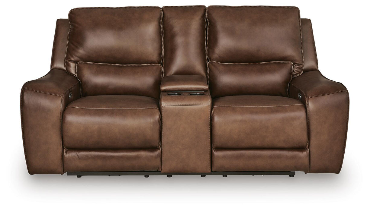 DeepWakes Power Reclining Loveseat with Console - Venta Furnishings (San Antonio,TX)