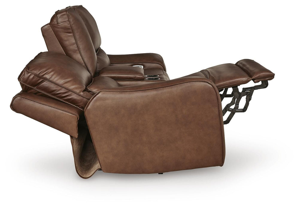 DeepWakes Power Reclining Loveseat with Console - Venta Furnishings (San Antonio,TX)