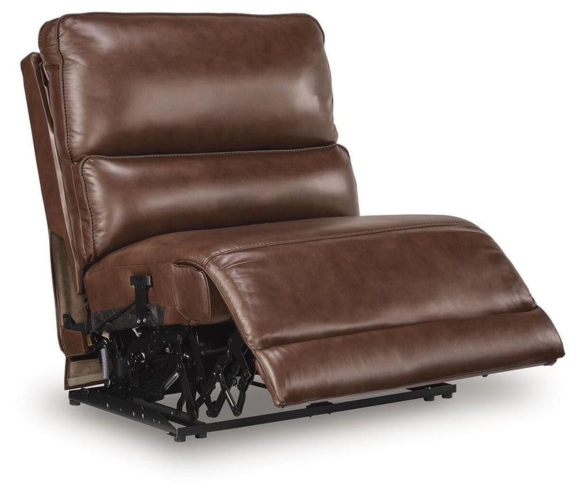 DeepWakes Reclining Sectional with Storage Console - Venta Furnishings (San Antonio,TX)