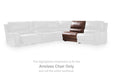 DeepWakes Reclining Sectional with Storage Console - Venta Furnishings (San Antonio,TX)