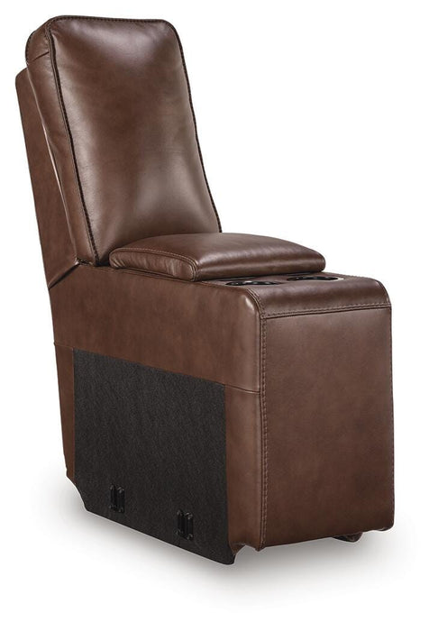 DeepWakes Reclining Sectional with Storage Console - Venta Furnishings (San Antonio,TX)