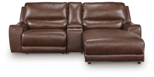 DeepWakes Power Reclining Sectional with Chaise - Venta Furnishings (San Antonio,TX)