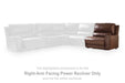 DeepWakes Reclining Sectional with Storage Console - Venta Furnishings (San Antonio,TX)