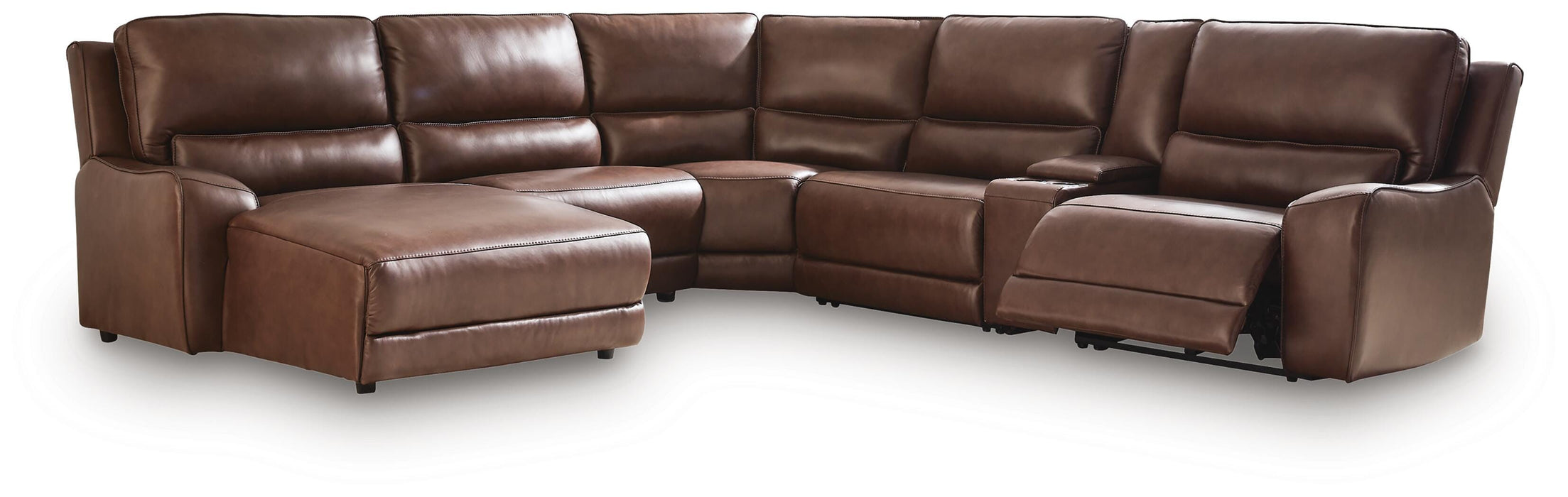 DeepWakes Power Reclining Sectional with Chaise - Venta Furnishings (San Antonio,TX)