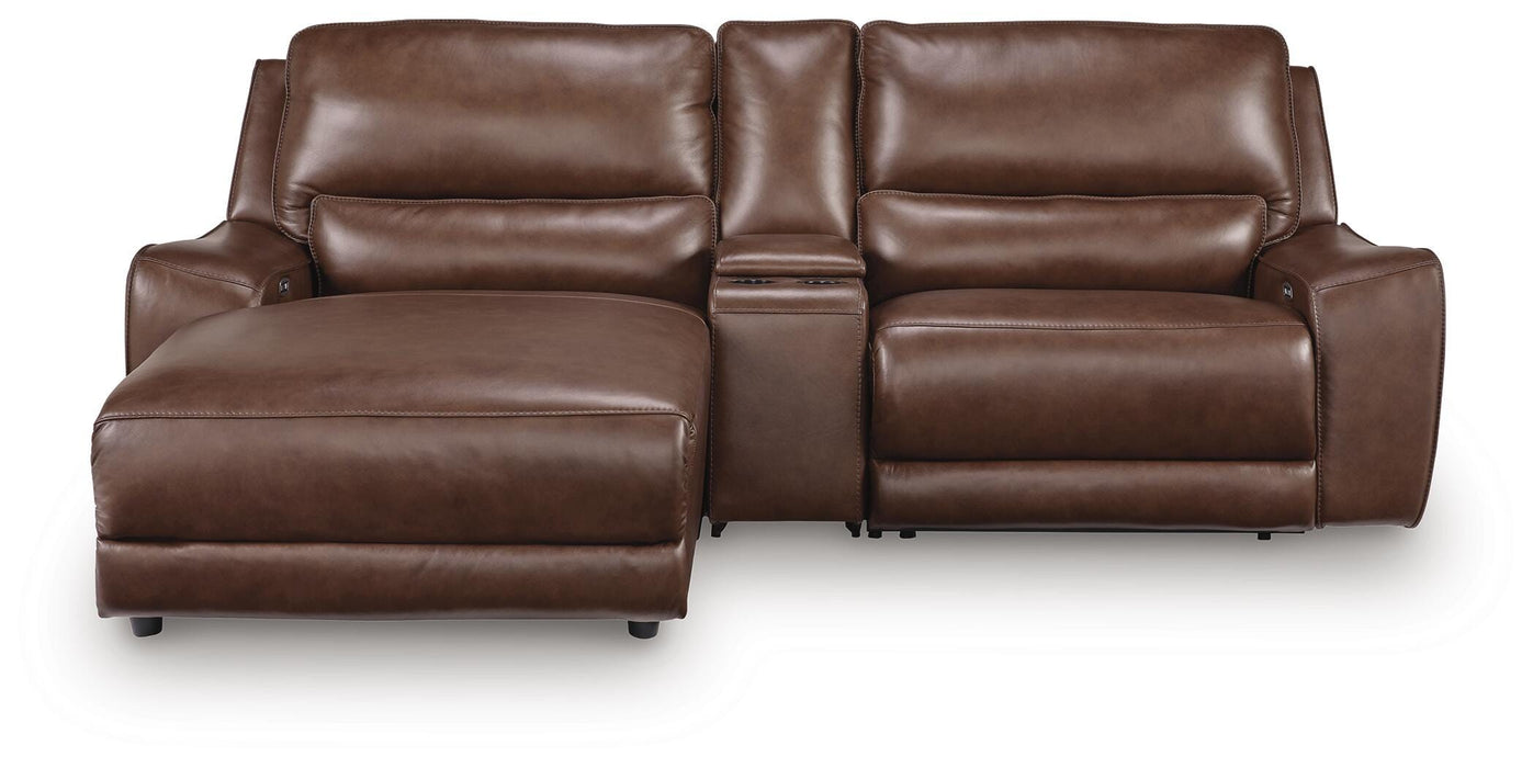 DeepWakes Power Reclining Sectional with Chaise - Venta Furnishings (San Antonio,TX)