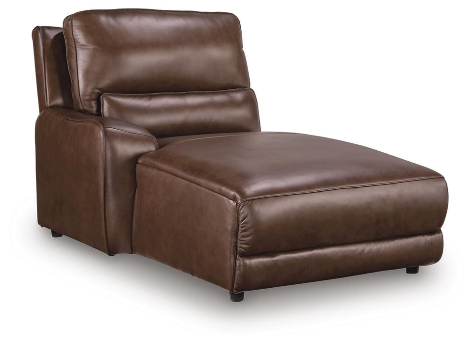 DeepWakes Power Reclining Sectional with Chaise - Venta Furnishings (San Antonio,TX)