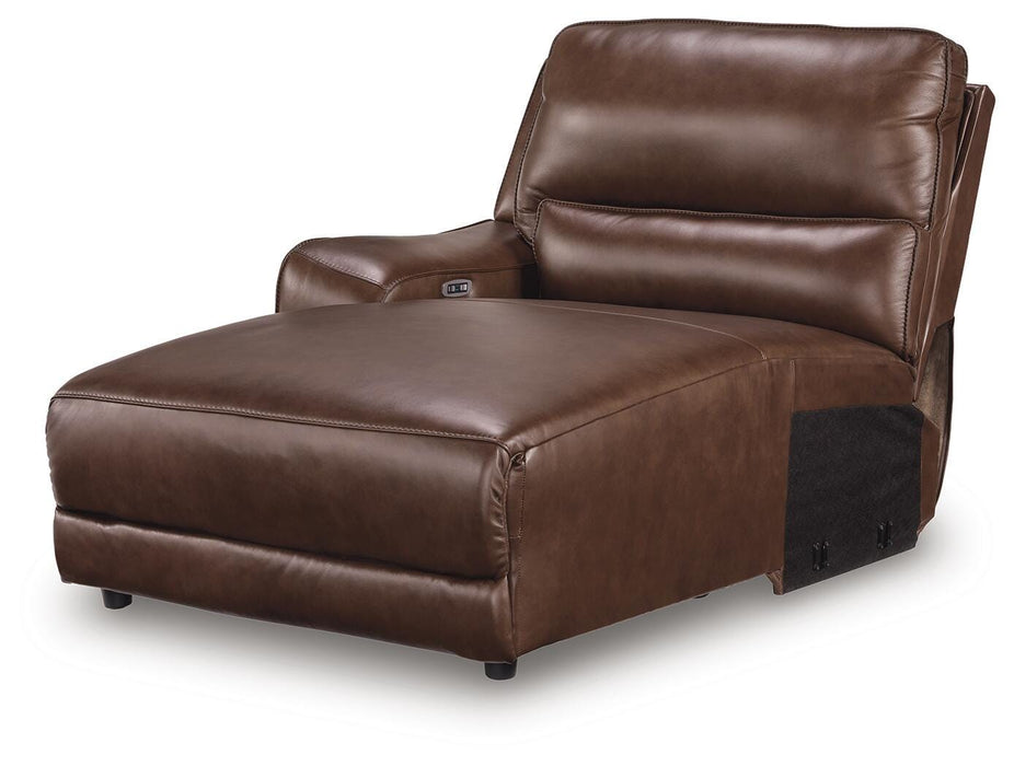 DeepWakes Power Reclining Sectional with Chaise - Venta Furnishings (San Antonio,TX)