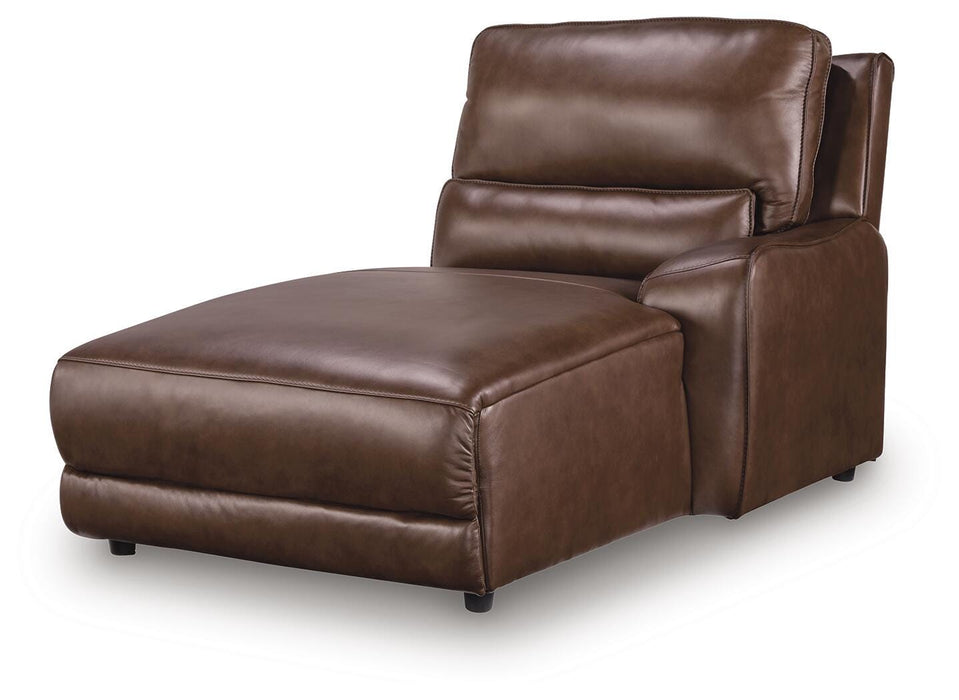 DeepWakes Power Reclining Sectional with Chaise - Venta Furnishings (San Antonio,TX)