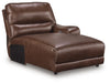 DeepWakes Power Reclining Sectional with Chaise - Venta Furnishings (San Antonio,TX)