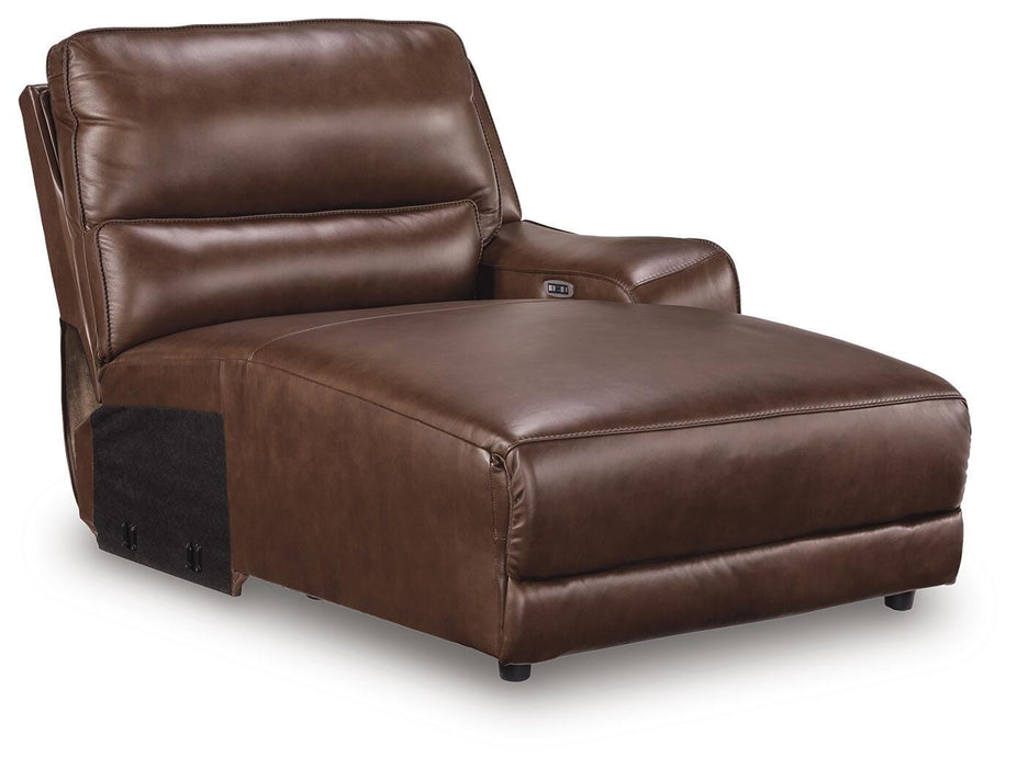 DeepWakes Power Reclining Sectional with Chaise - Venta Furnishings (San Antonio,TX)