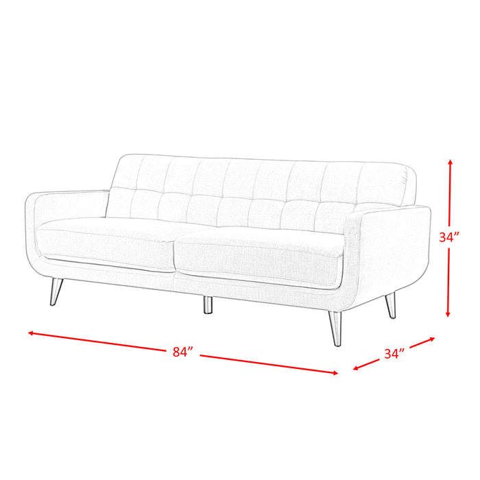 Hadley 4480 KD Sofa Heirloom Charcoal w/No Pillows - Venta Furnishings (San Antonio,TX)
