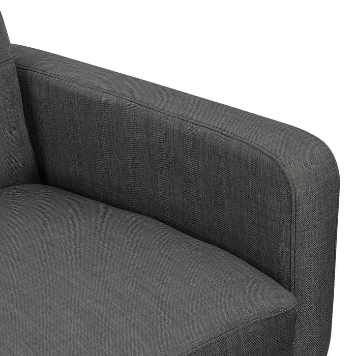 Hadley 4480 KD Sofa Heirloom Charcoal w/No Pillows - Venta Furnishings (San Antonio,TX)