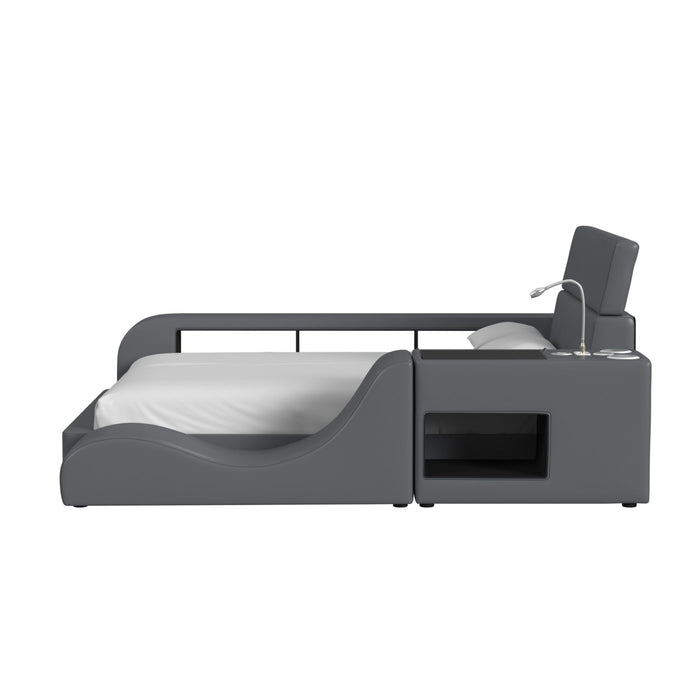 Valari Transformer Bed with Electronic Features - Venta Furnishings (San Antonio,TX)