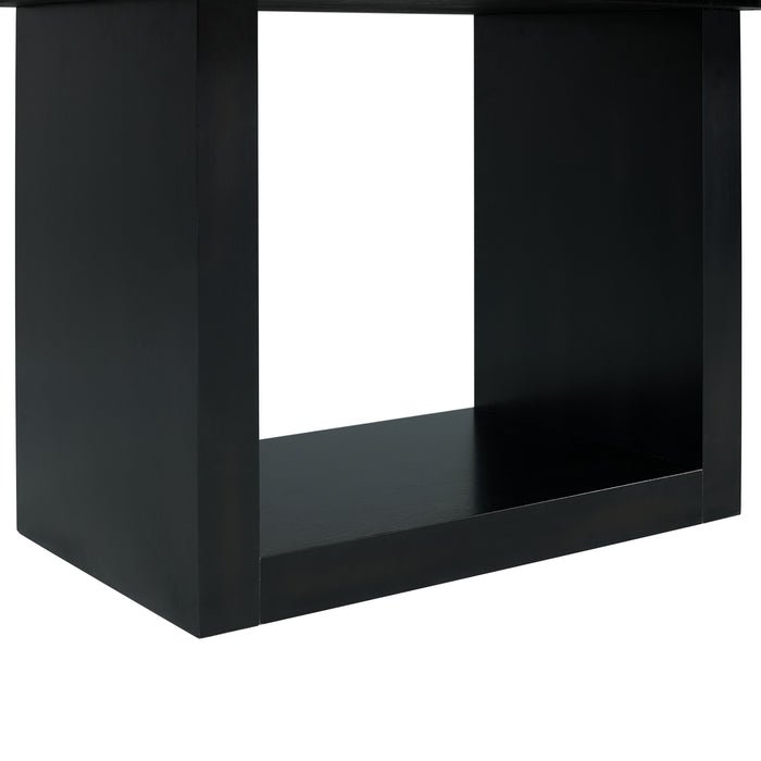 Valentino White 5PC Dining Set-Table & Four Grey Chairs