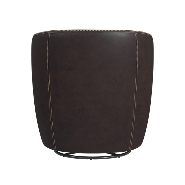 Vito Swivel Chair in Pebble Brown