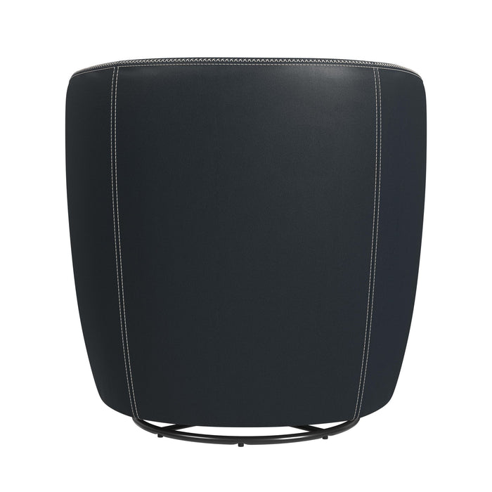 Vito Swivel Chair in Pebble Navy