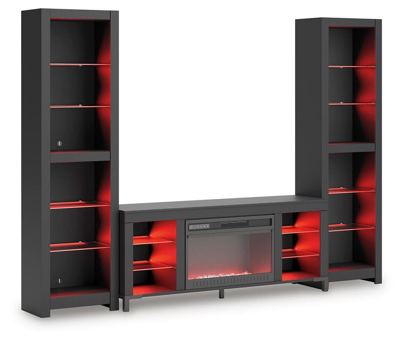 Cayberry Entertainment Center with Electric Fireplace - Venta Furnishings (San Antonio,TX)