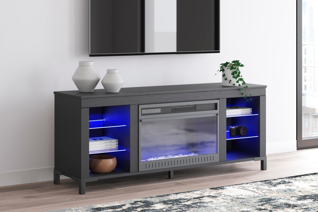 Cayberry 60" TV Stand with Electric Fireplace - Venta Furnishings (San Antonio,TX)