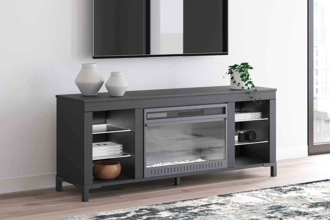Cayberry 60" TV Stand with Electric Fireplace - Venta Furnishings (San Antonio,TX)